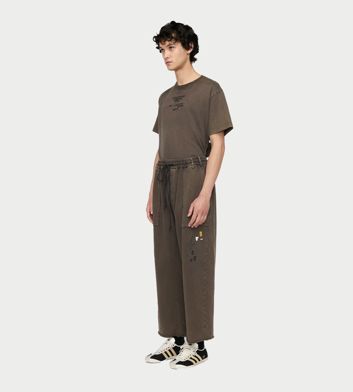SONG FOR THE MUTE - "Singing Bird" Gym Track Pant Brown