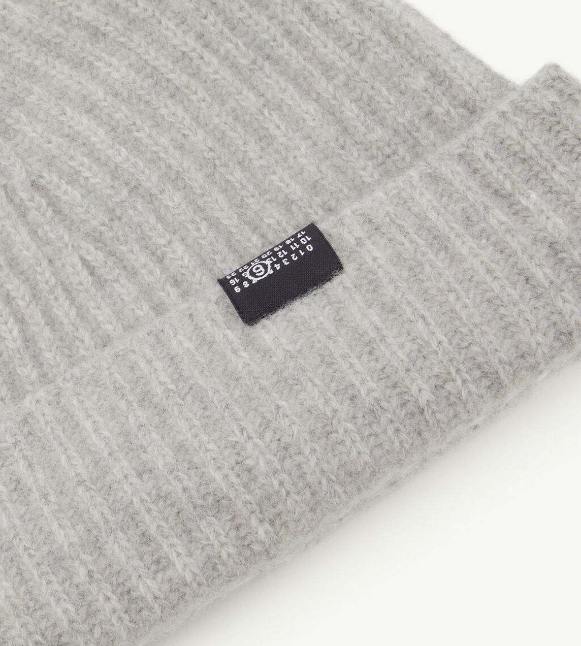 MM6 MAISON MARGIELA - Ribbed Wool Beanie Grey