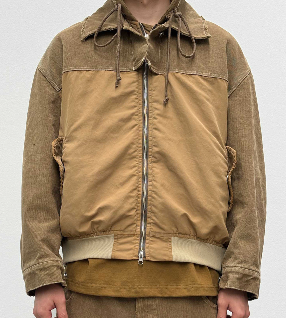 TKL Denim Padded Jacket Khaki