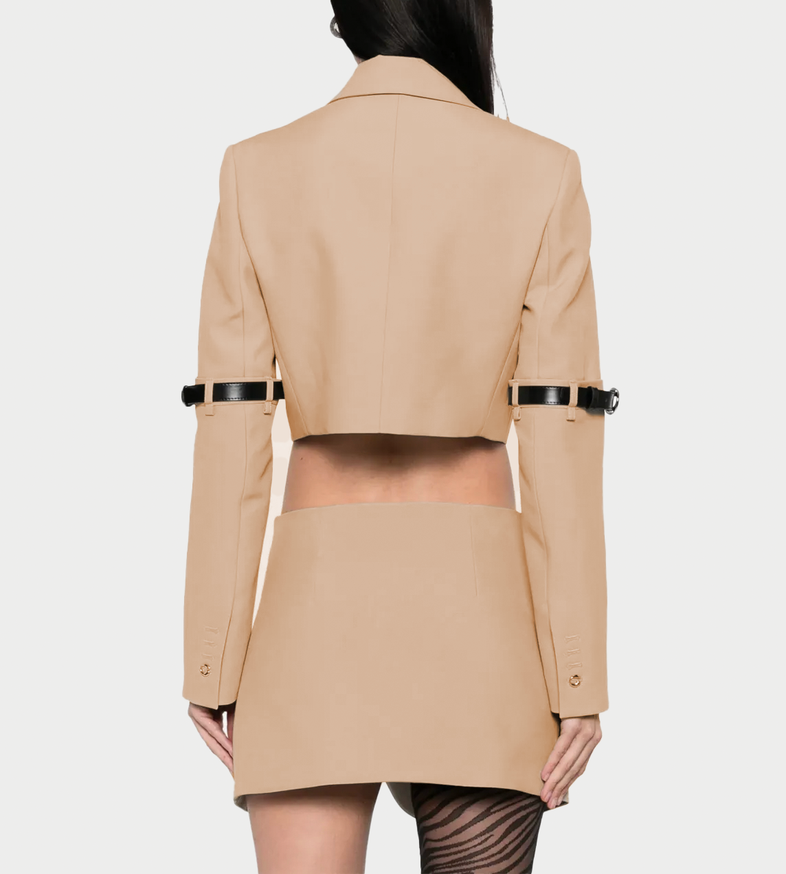 COPERNI - Hybrid Cropped Tailored Jacket Beige
