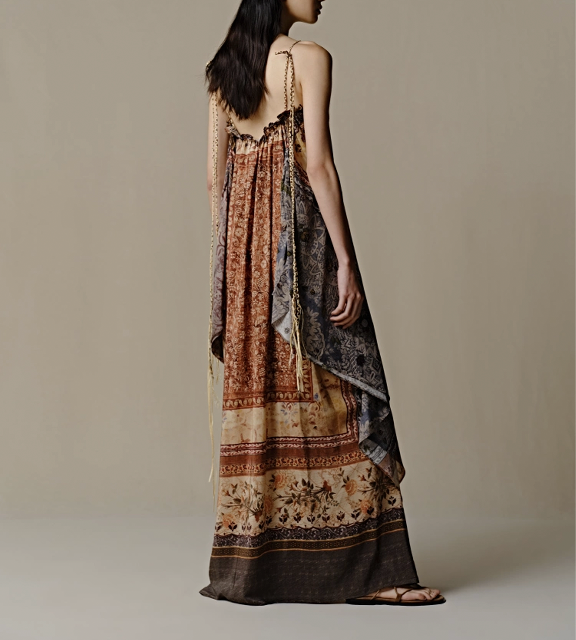 Layered Side Hem Cami Dress Multi