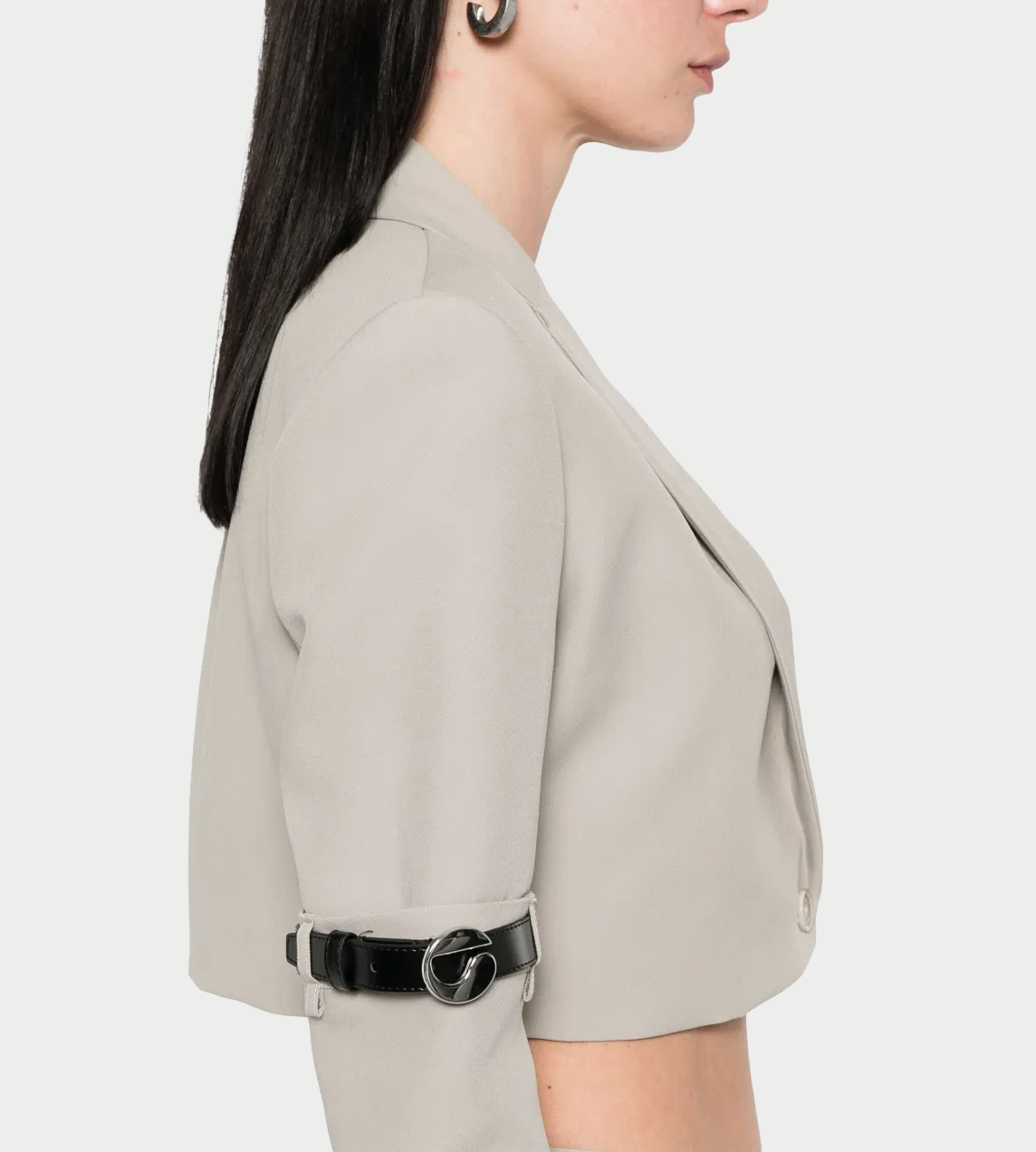 COPERNI - Hybrid Cropped Tailored Jacket Beige