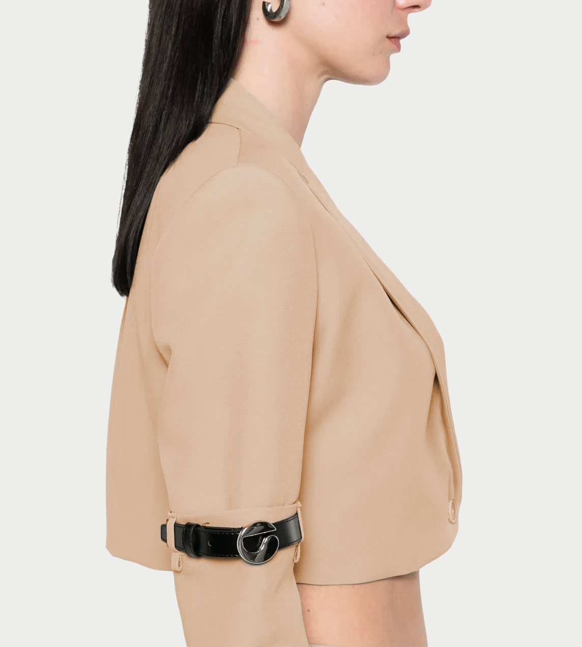 COPERNI - Hybrid Cropped Tailored Jacket Beige