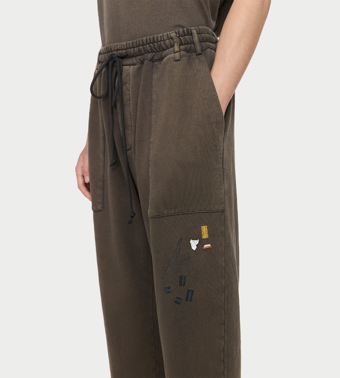 "Singing Bird" Gym Track Pant Brown