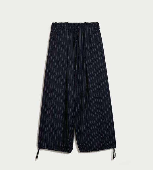Y-3 Refined Wool Wide-leg Pants Blk