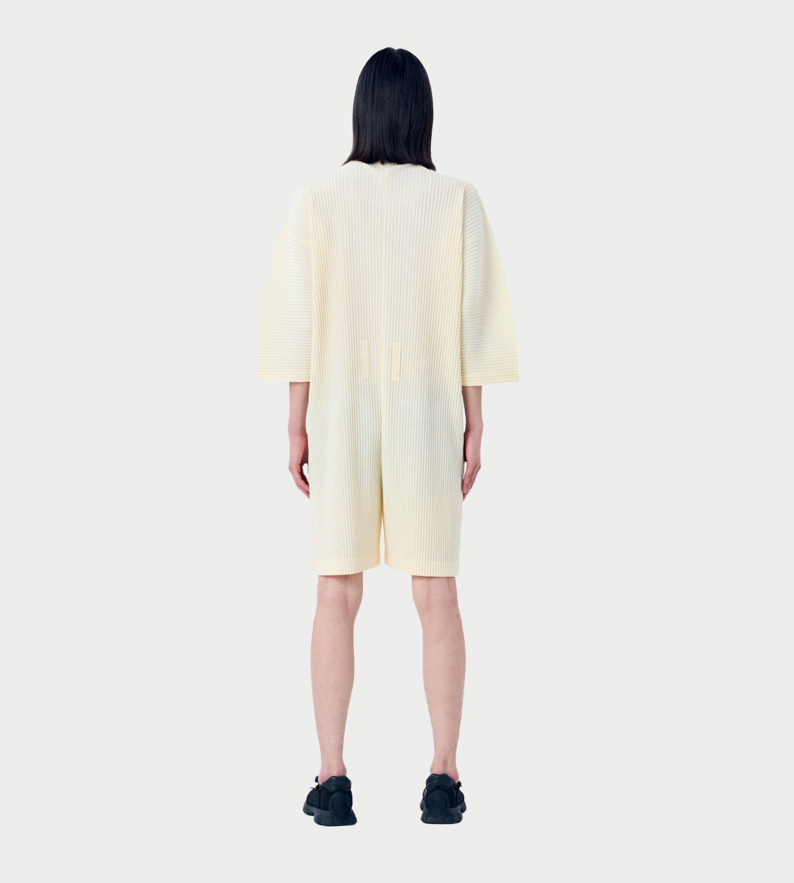 HOMME PLISSE ISSEY MIYAKE - MC Pleated Jumpsuit Milk White