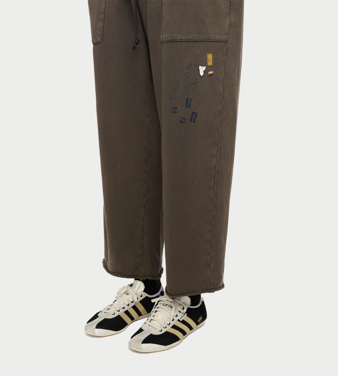 "Singing Bird" Gym Track Pant Brown