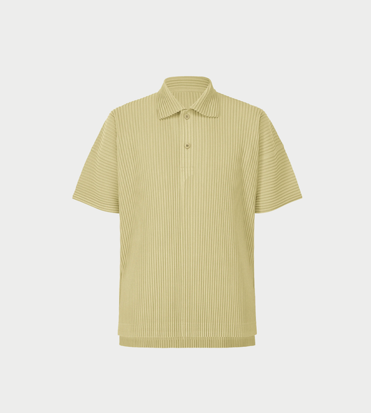 HOMME PLISSE ISSEY MIYAKE - MC Relaxed Polo Shirt Dry Grass Green