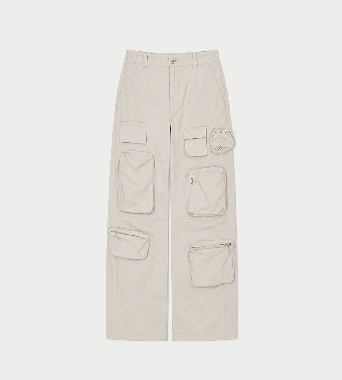 MM6 Maison Margiela - Utility Wide Leg Pants Off White