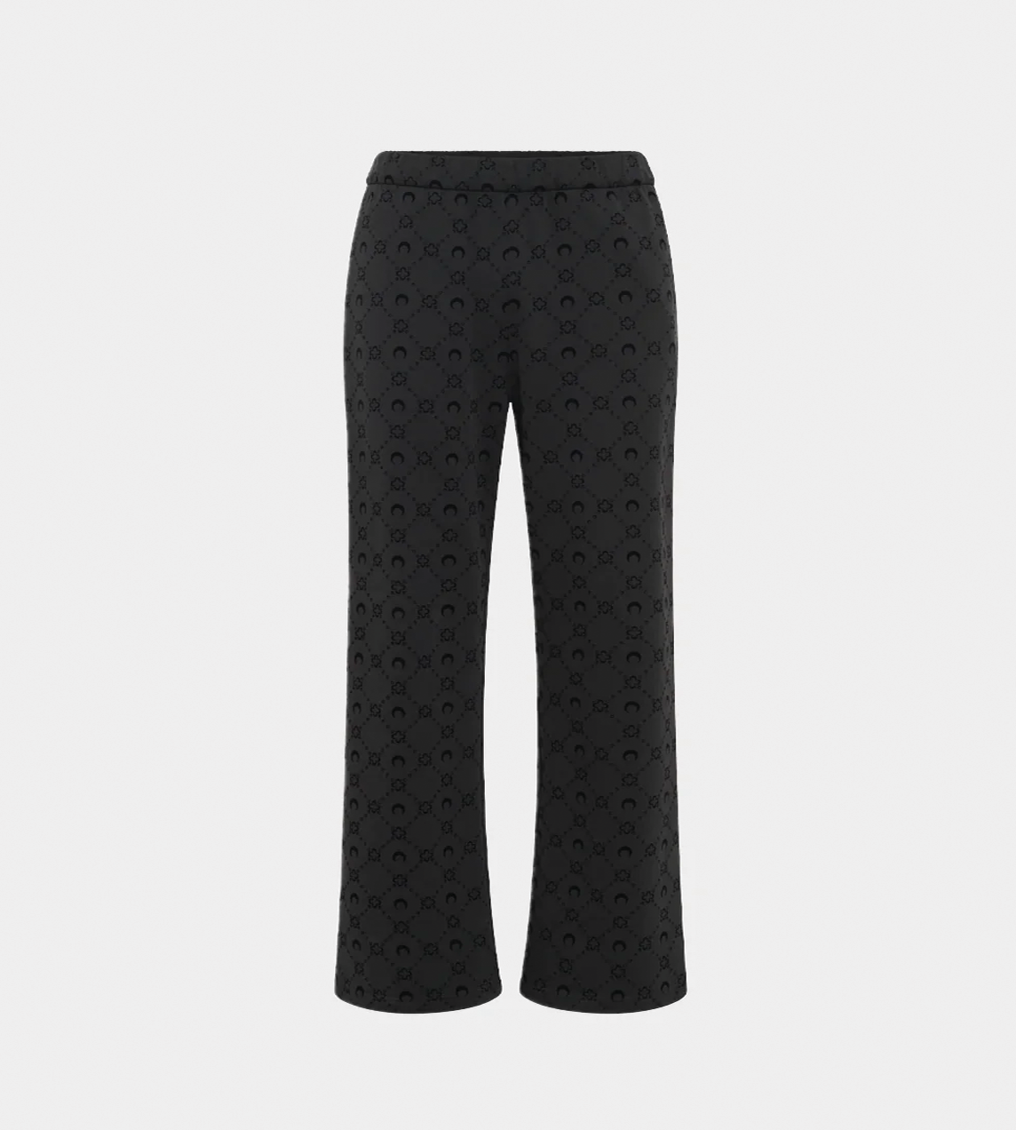 MARINE SERRE - Moongram Flocked fleece Sweatpants