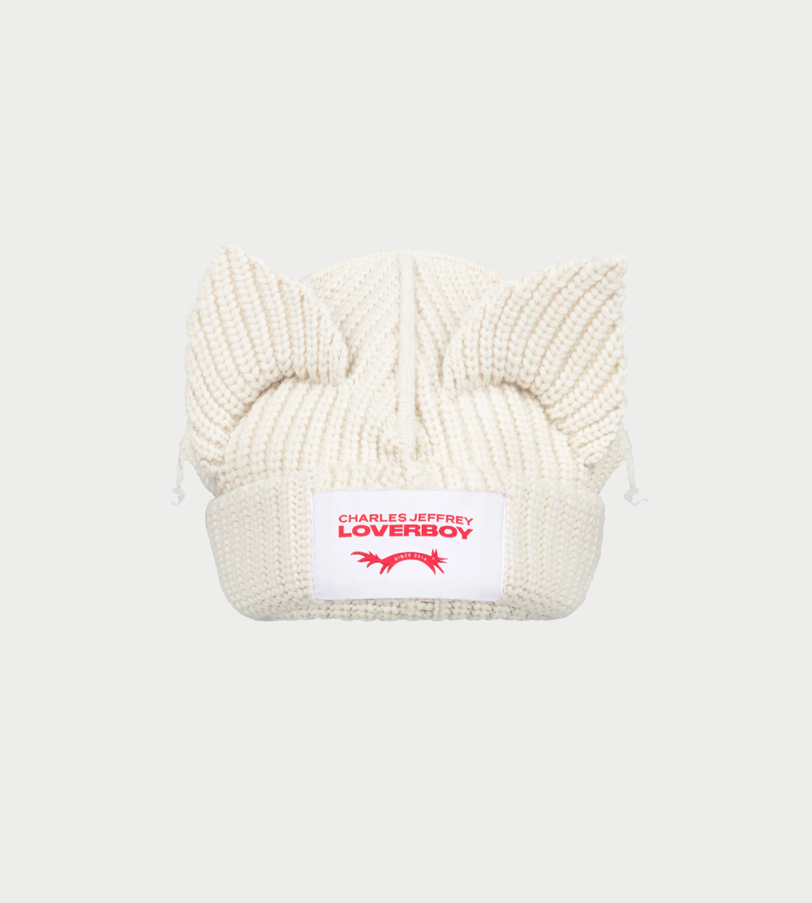 CHARLES JEFFERY LOVERBOY - Chunky Ears Beanie Ecru