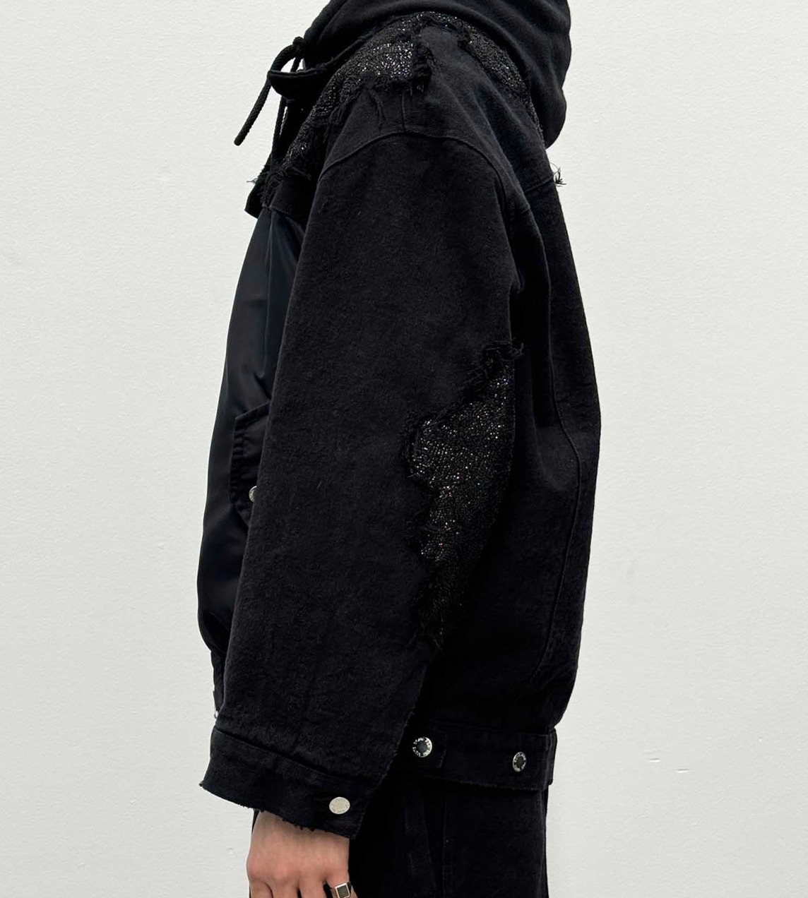 TKL Denim Padded Jacket Blk