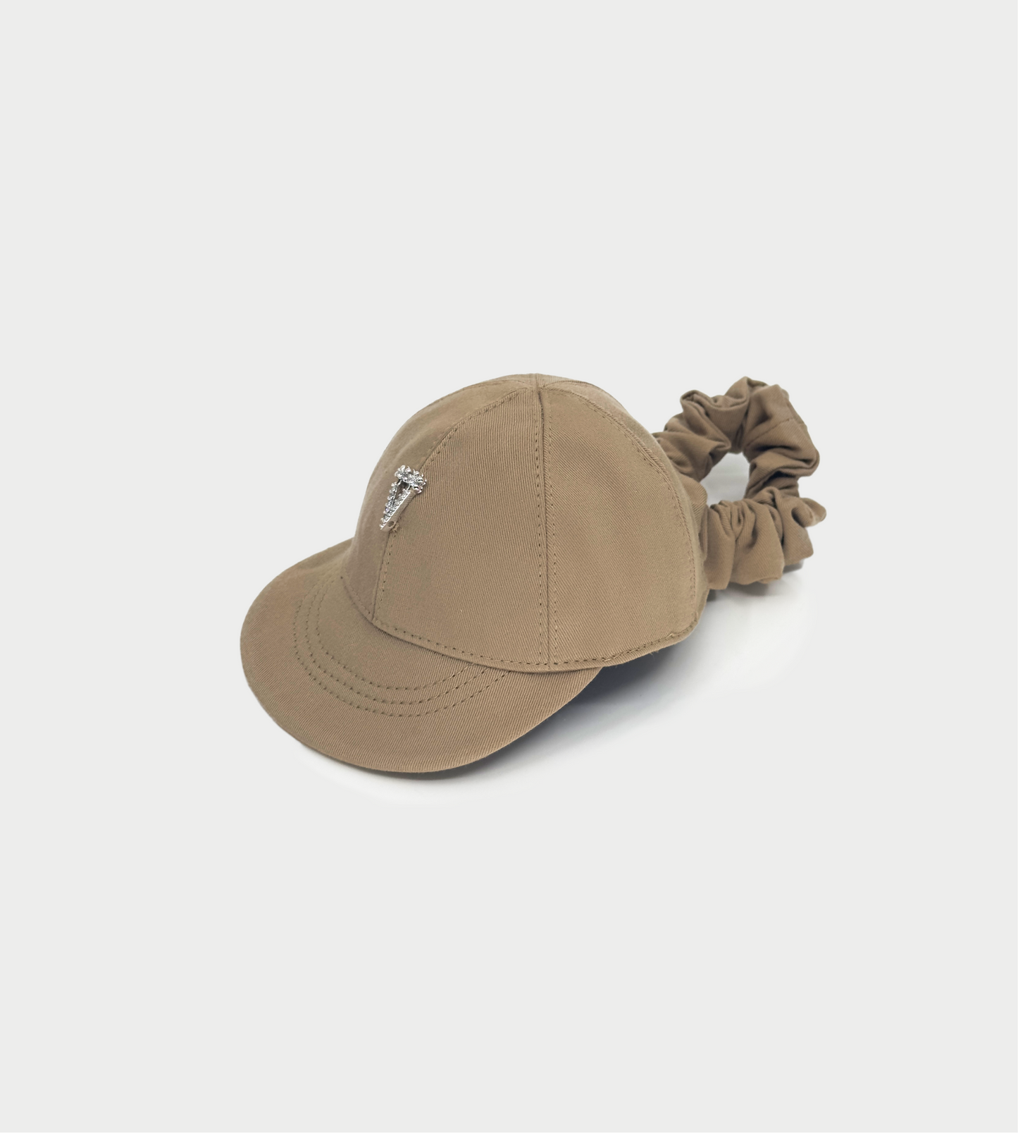 YVMIN - Fabric Hat Hair Tie Brown