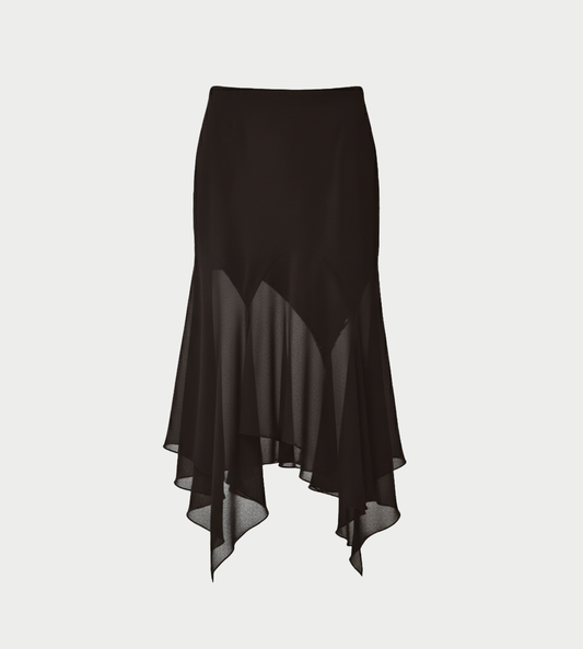 AVAVAV - Kajsa Long Draped Skirt Blk 