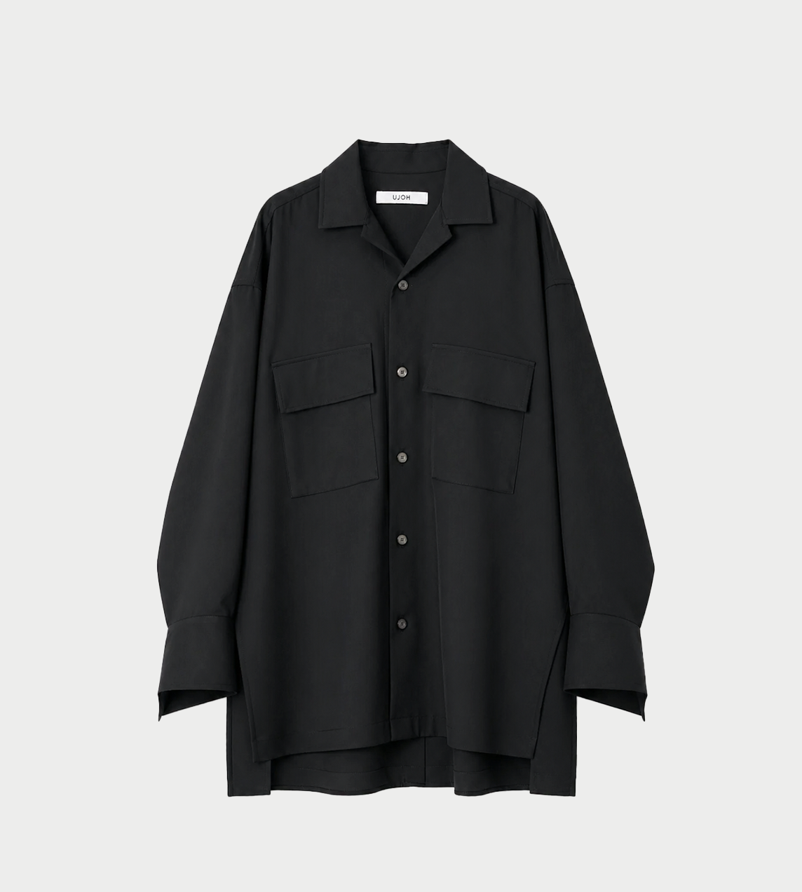 UJOH - Open Collar Shirt Blk