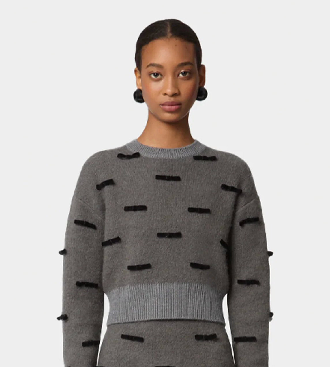 NINA RICCI - Knit Sweater Grey