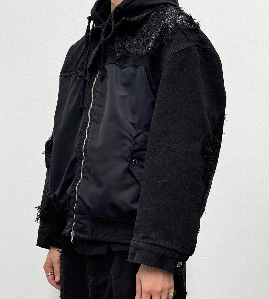 TKL Denim Padded Jacket Blk