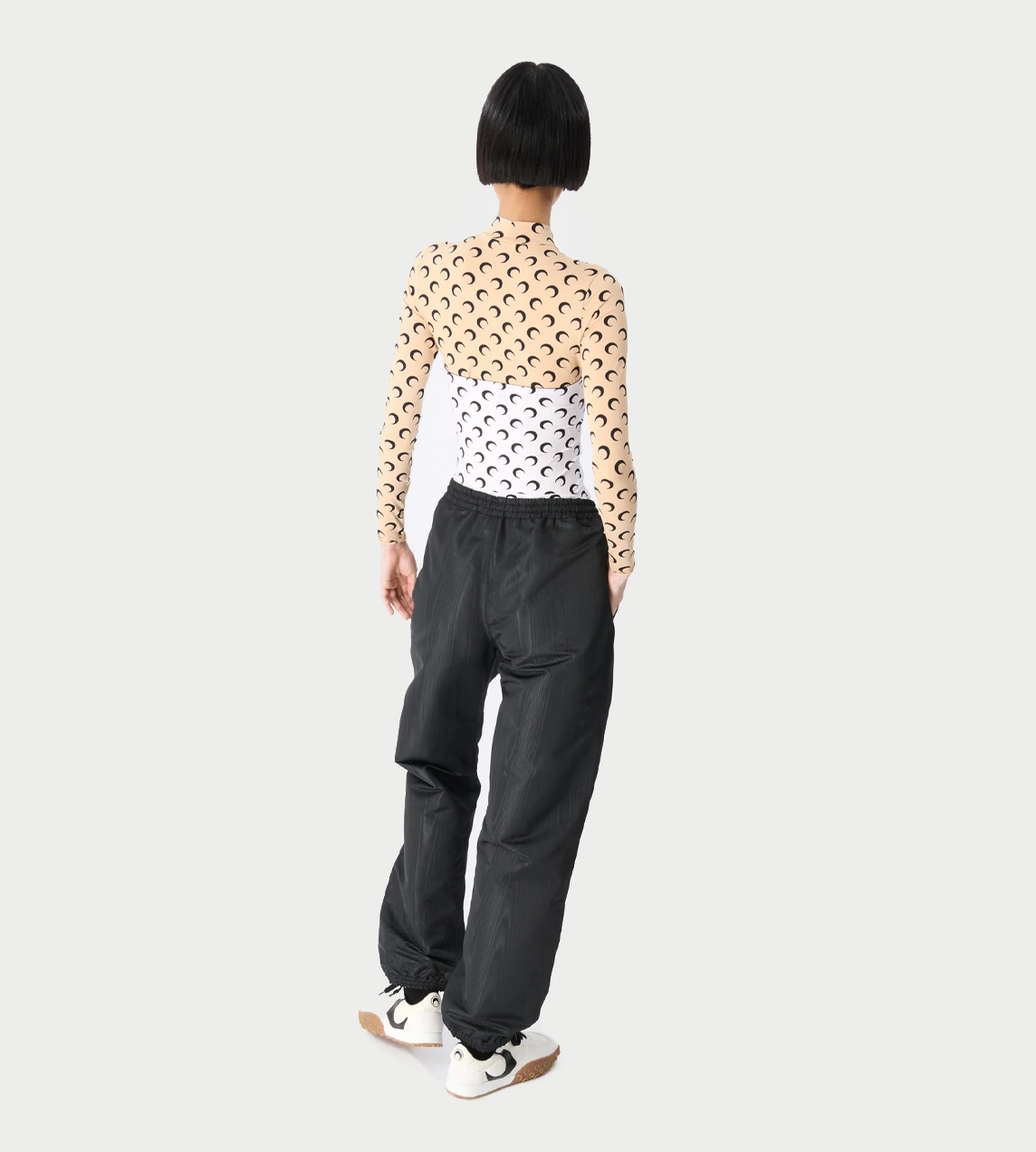 MARINE SERRE - Moon Printed Jersey Tubed Top White