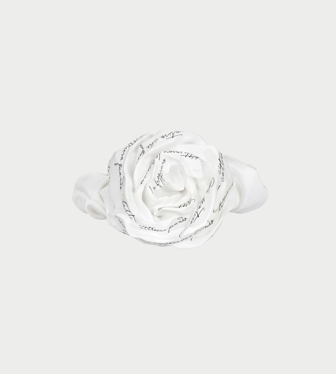 Large Paper Ball Hair Tie White