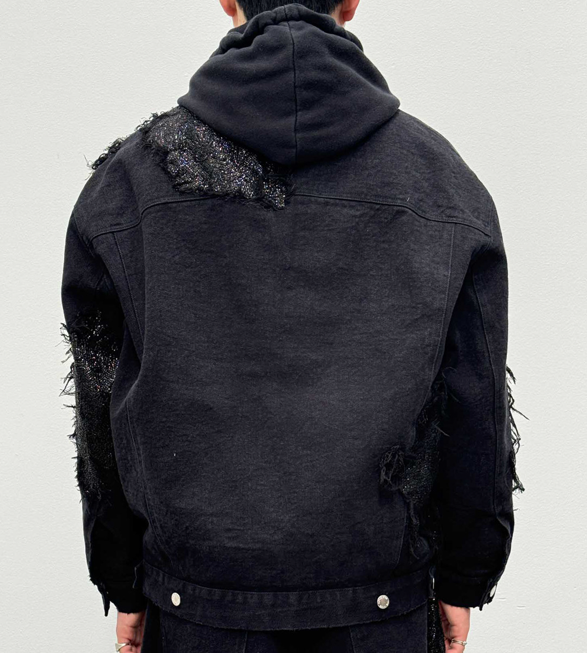 TKL Denim Padded Jacket Blk