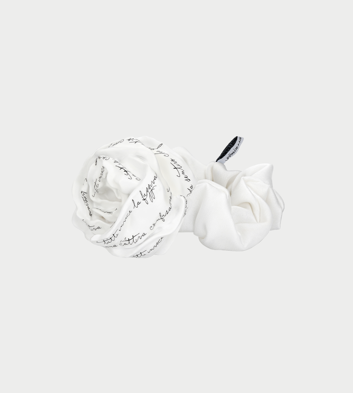 Large Paper Ball Hair Tie White