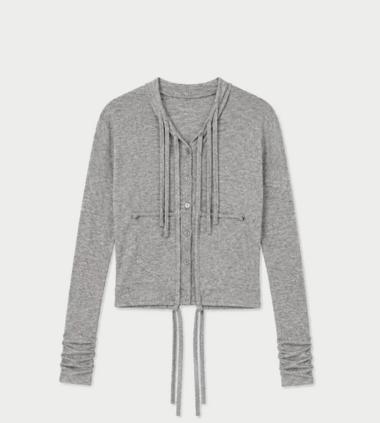 OTTOLINGER - Strappy Knit Cardigan Grey