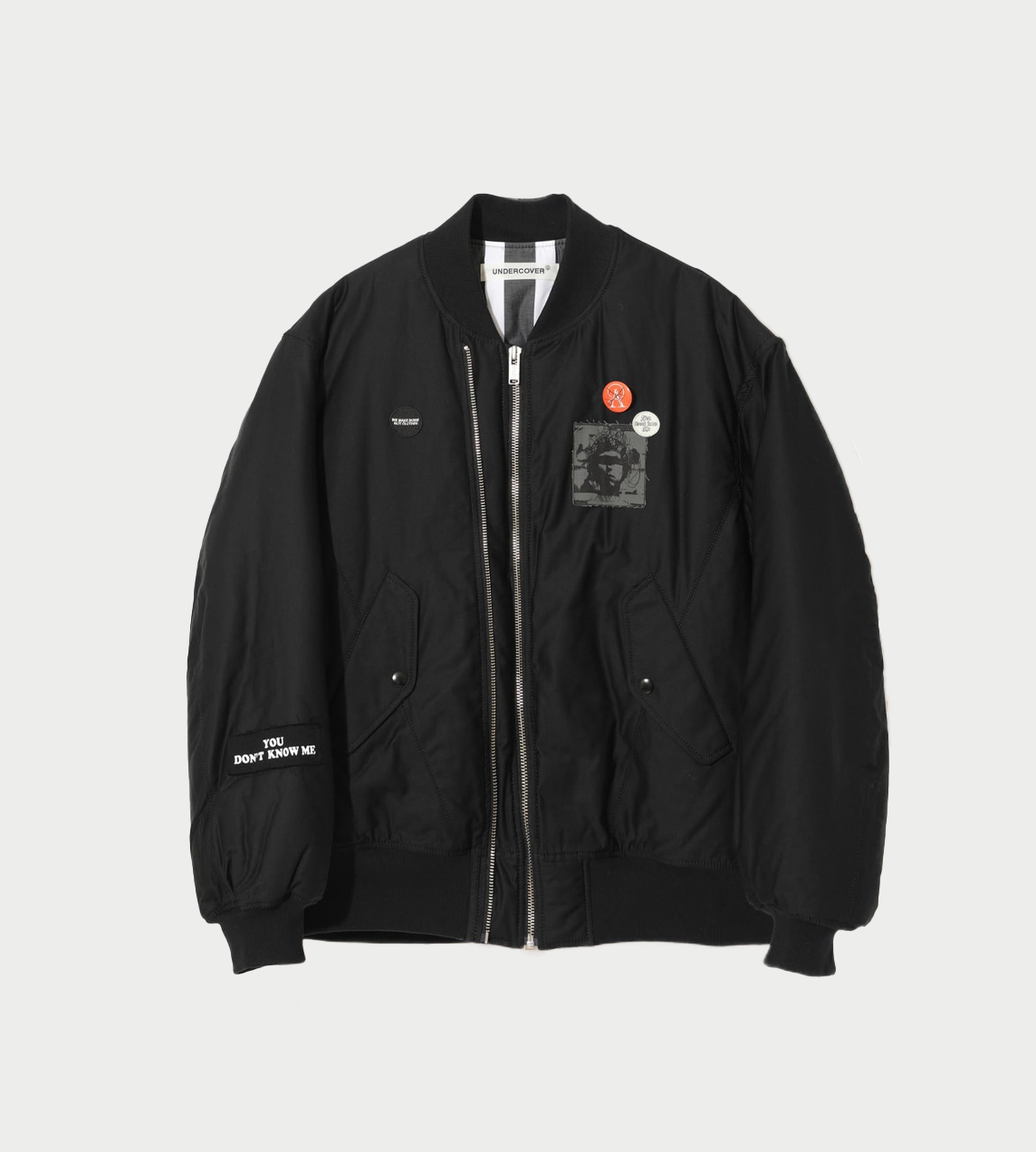UNDERCOVER - Cotton MA-1 Bomber Jacket Blk