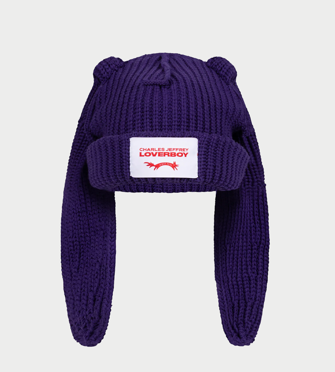 CHARLES JEFFERY LOVERBOY - Chunky Rabbit Beanie Purple