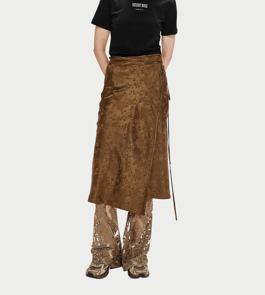 SONG FOR THE MUTE - Wrap Skirt Khaki 