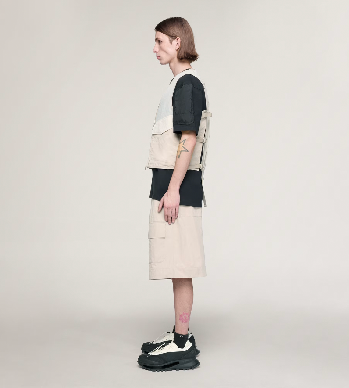 Wide-leg Shorts L. Brown