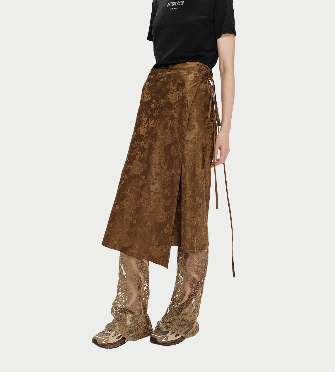 SONG FOR THE MUTE - Wrap Skirt Khaki 