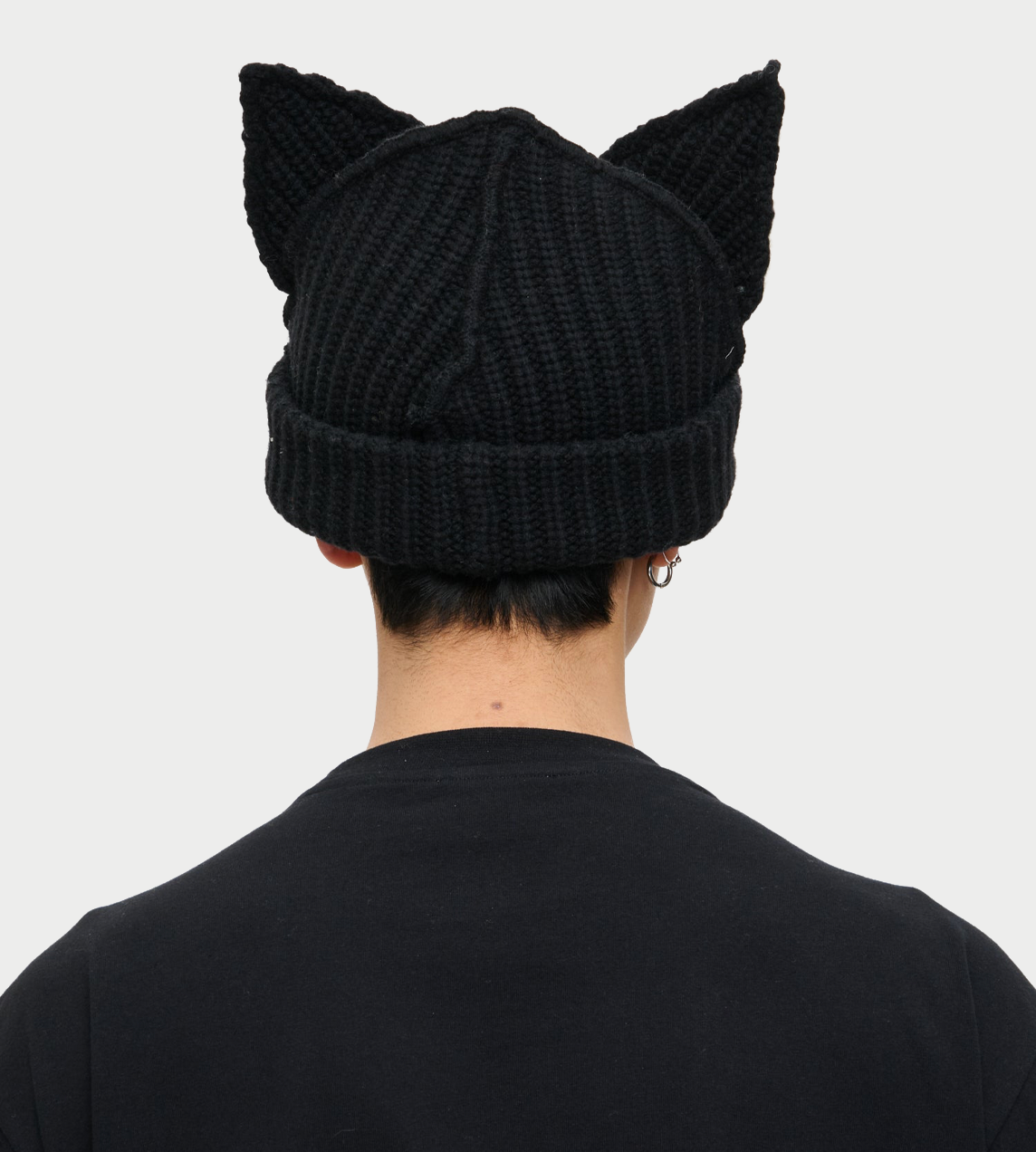Chunky Ears Beanie Blk