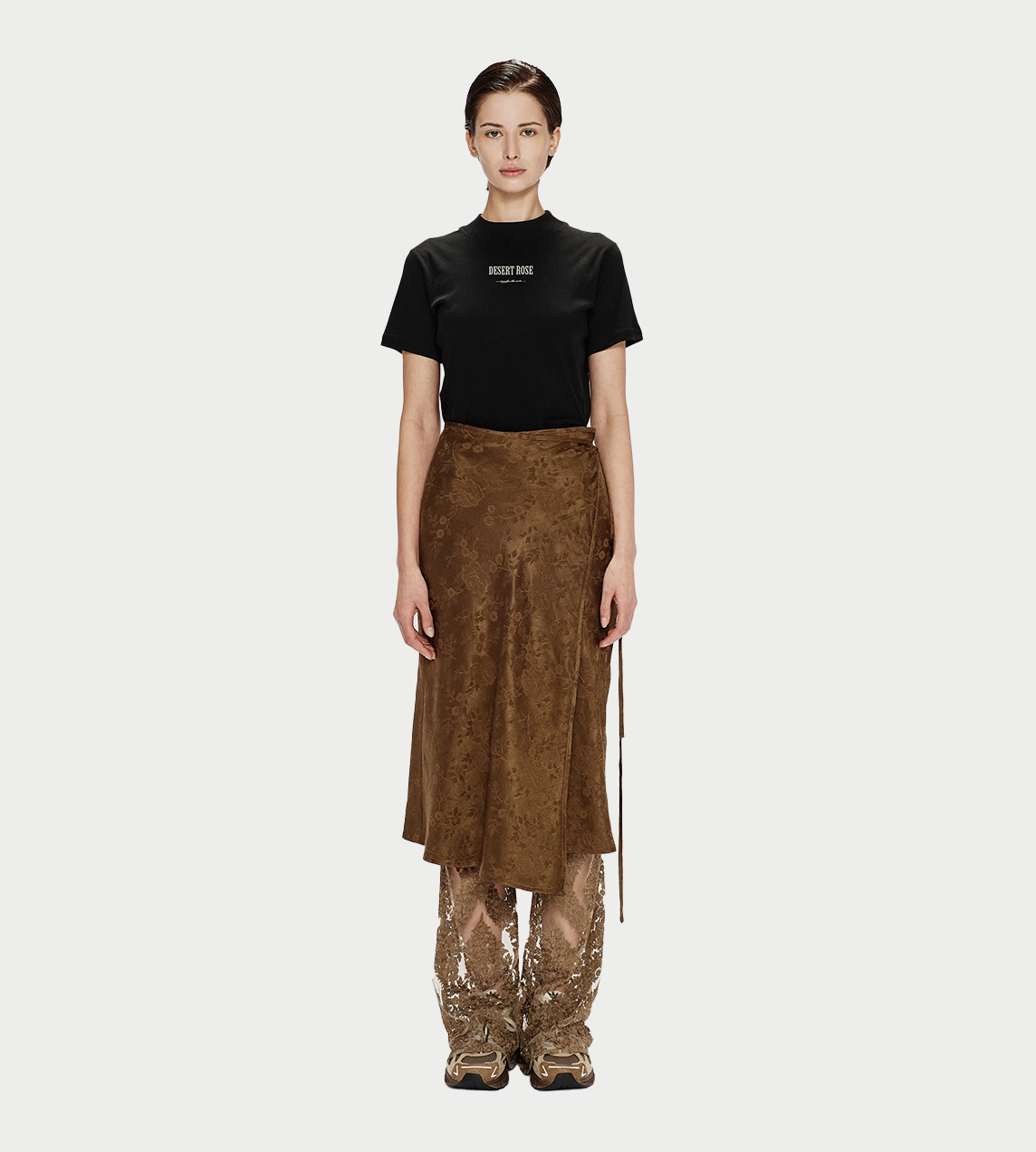 SONG FOR THE MUTE - Wrap Skirt Khaki 
