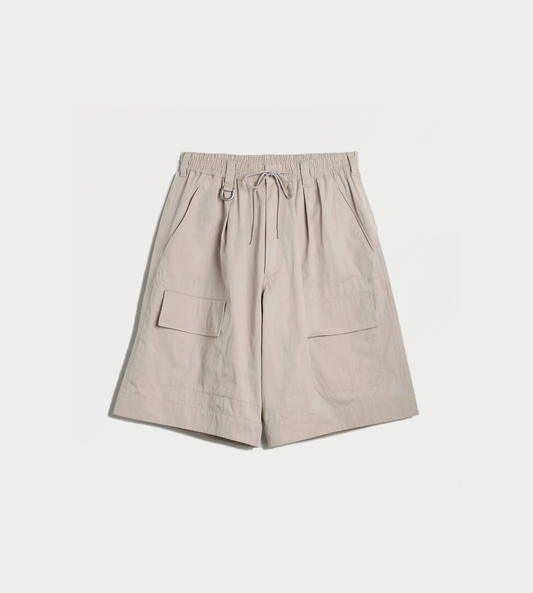 Y-3 Wide-leg Shorts L. Brown