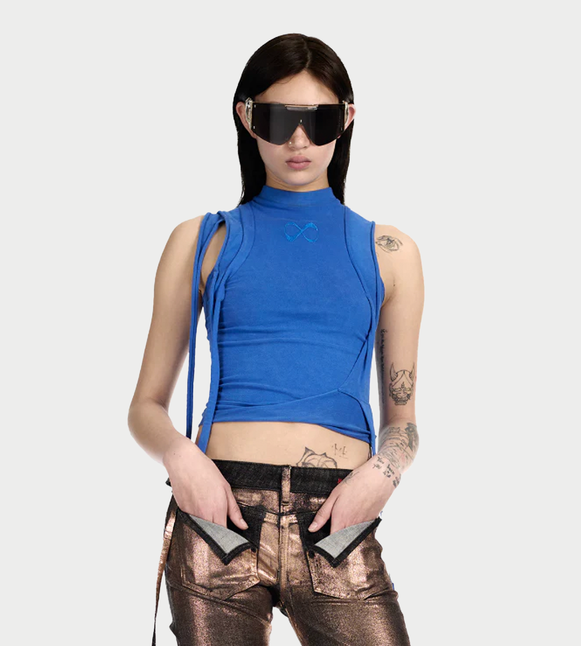 Knotted Sunglasses Blk