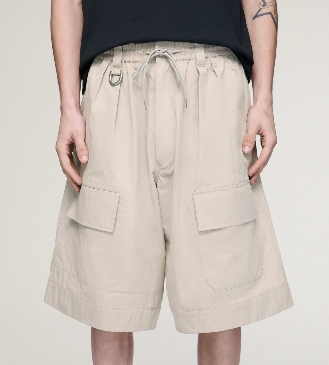 Wide-leg Shorts L. Brown