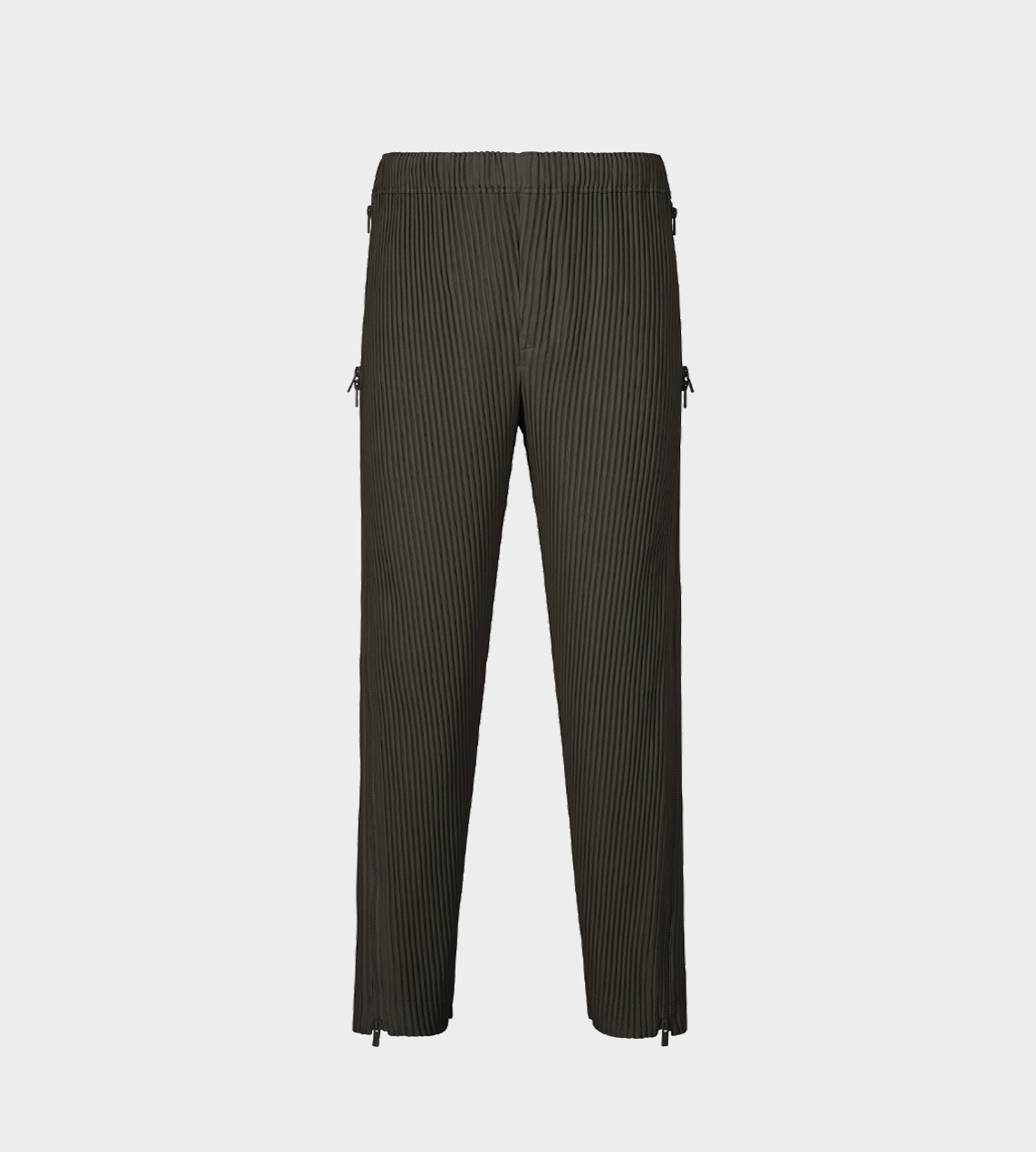 HOMME PLISSE ISSEY MIYAKE - Zipper-detailed Pants Brown