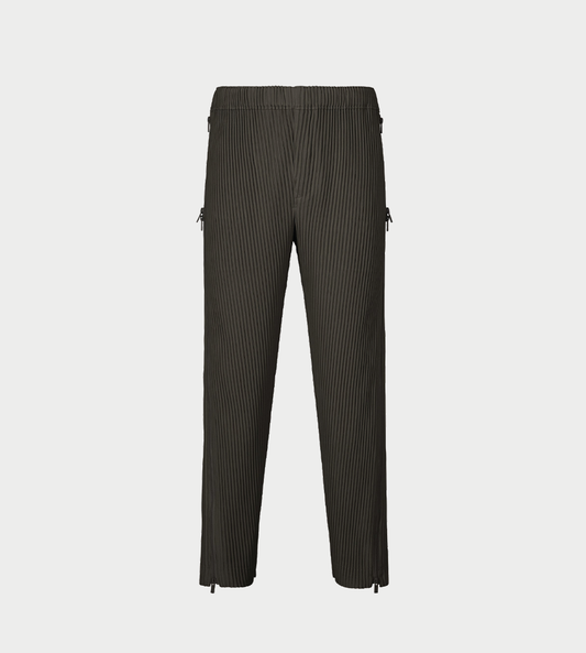 HOMME PLISSE ISSEY MIYAKE - Zipper-detailed Pants Brown