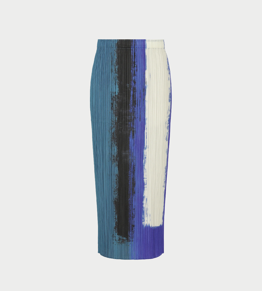 PLEATS PLEASE ISSEY MIYAKE - Jump Pleated Skirt Blue