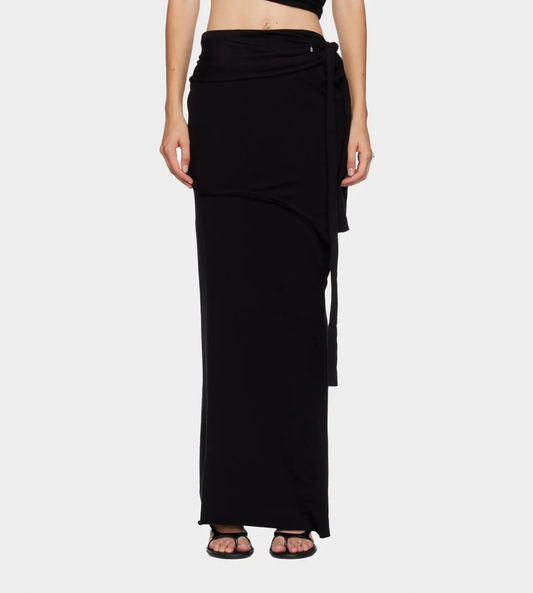OTTOLINGER - Lounge Drape Skirt Blk