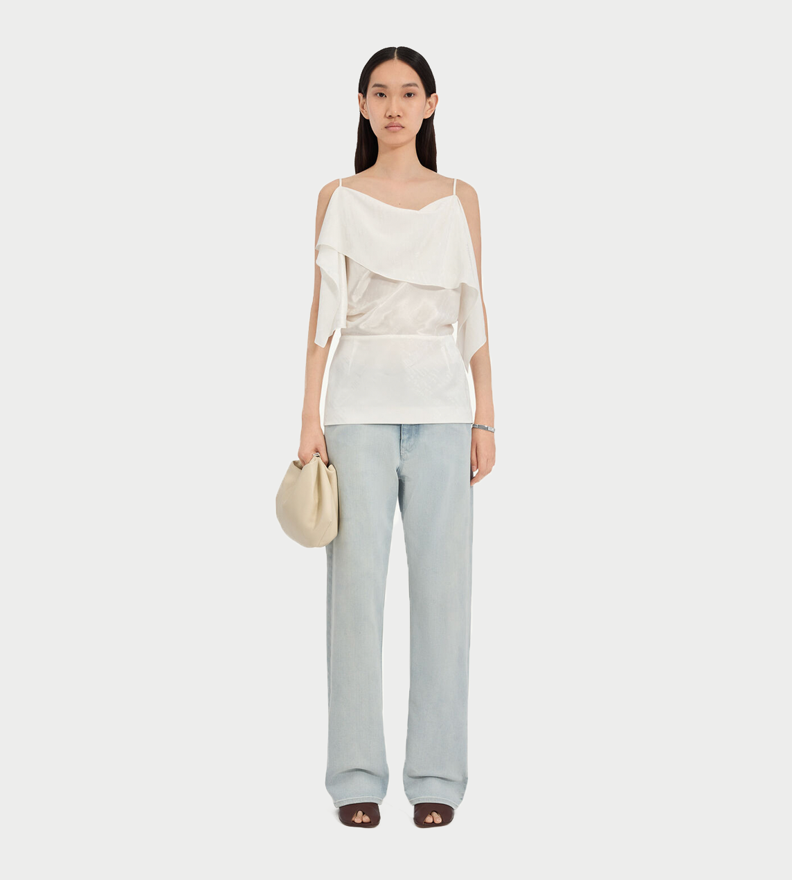 MM6 MAISON MARGIELA - Folded Jacquard Top White