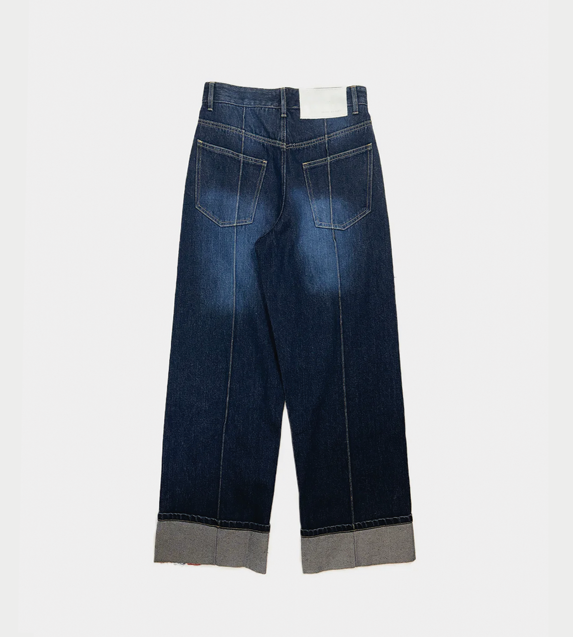 GLASS CYPRESS - Indigo High Waisted Denim Pants