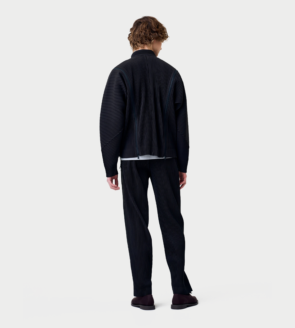 Zipper-detailed Pants Brown