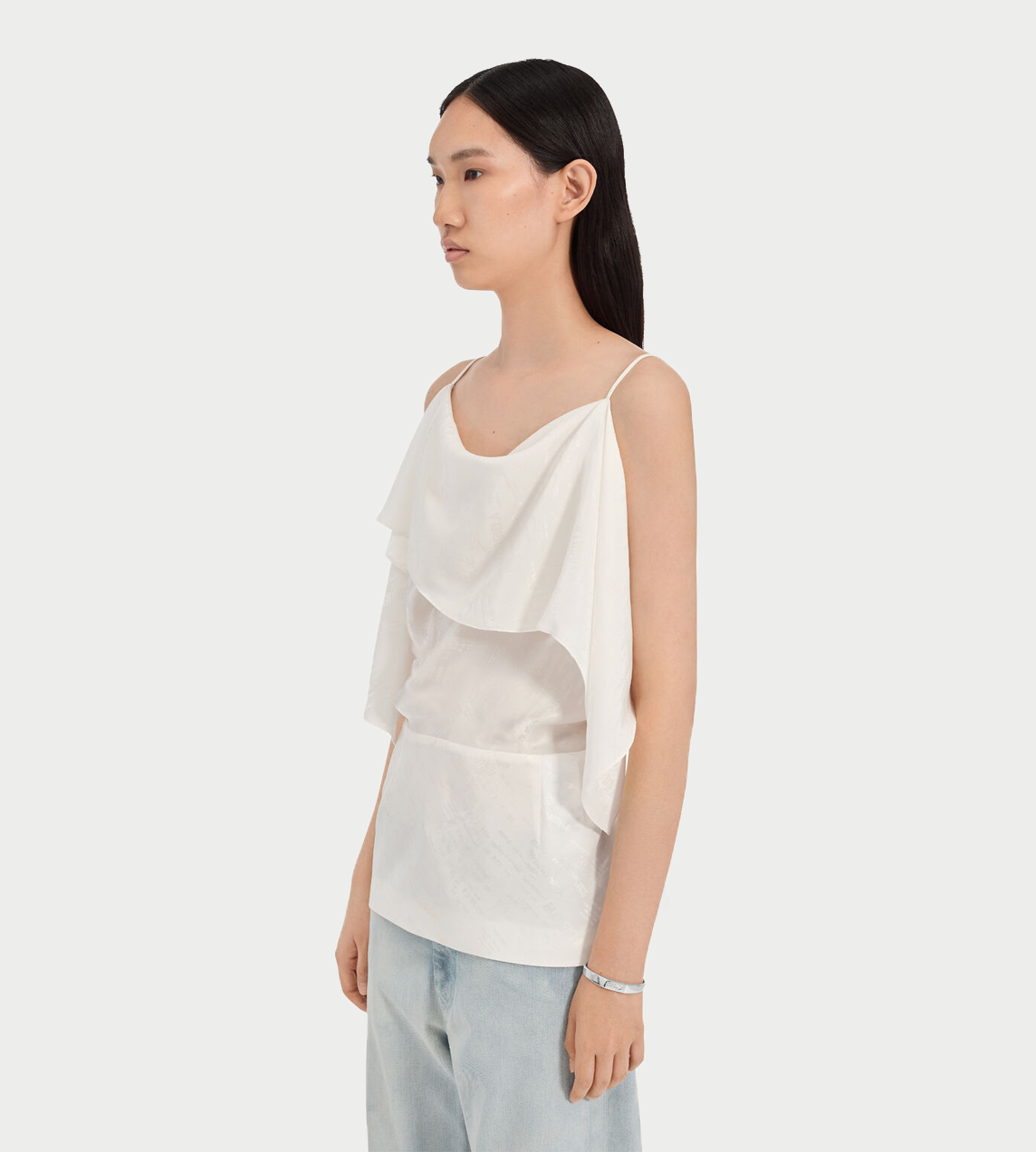 MM6 MAISON MARGIELA - Folded Jacquard Top White