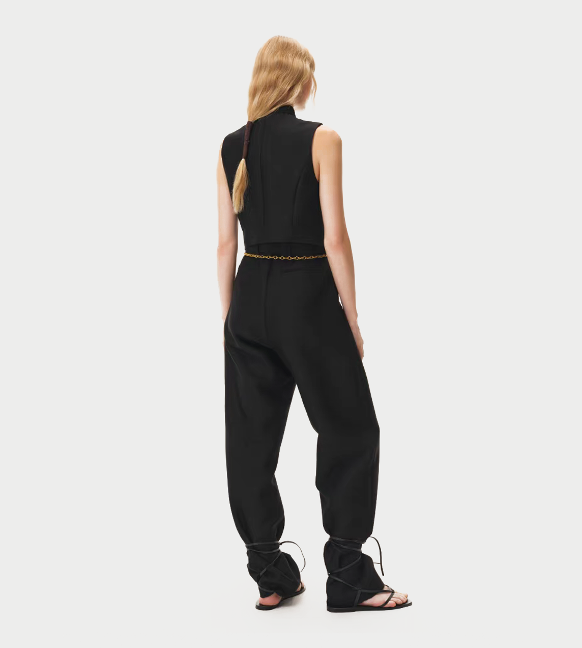 INTO THE EAST - Pined Trousers Black