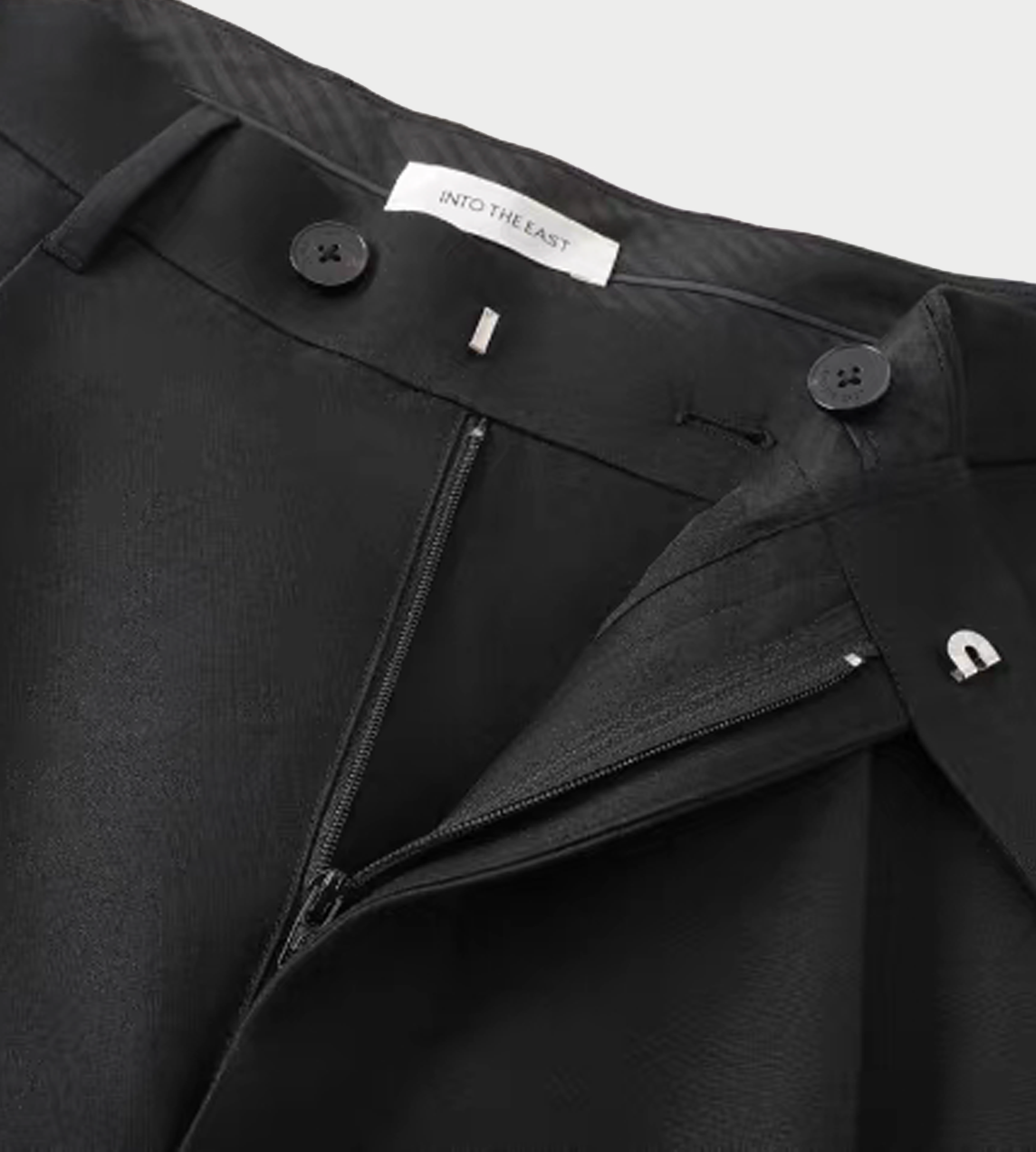 INTO THE EAST - Pined Trousers Black