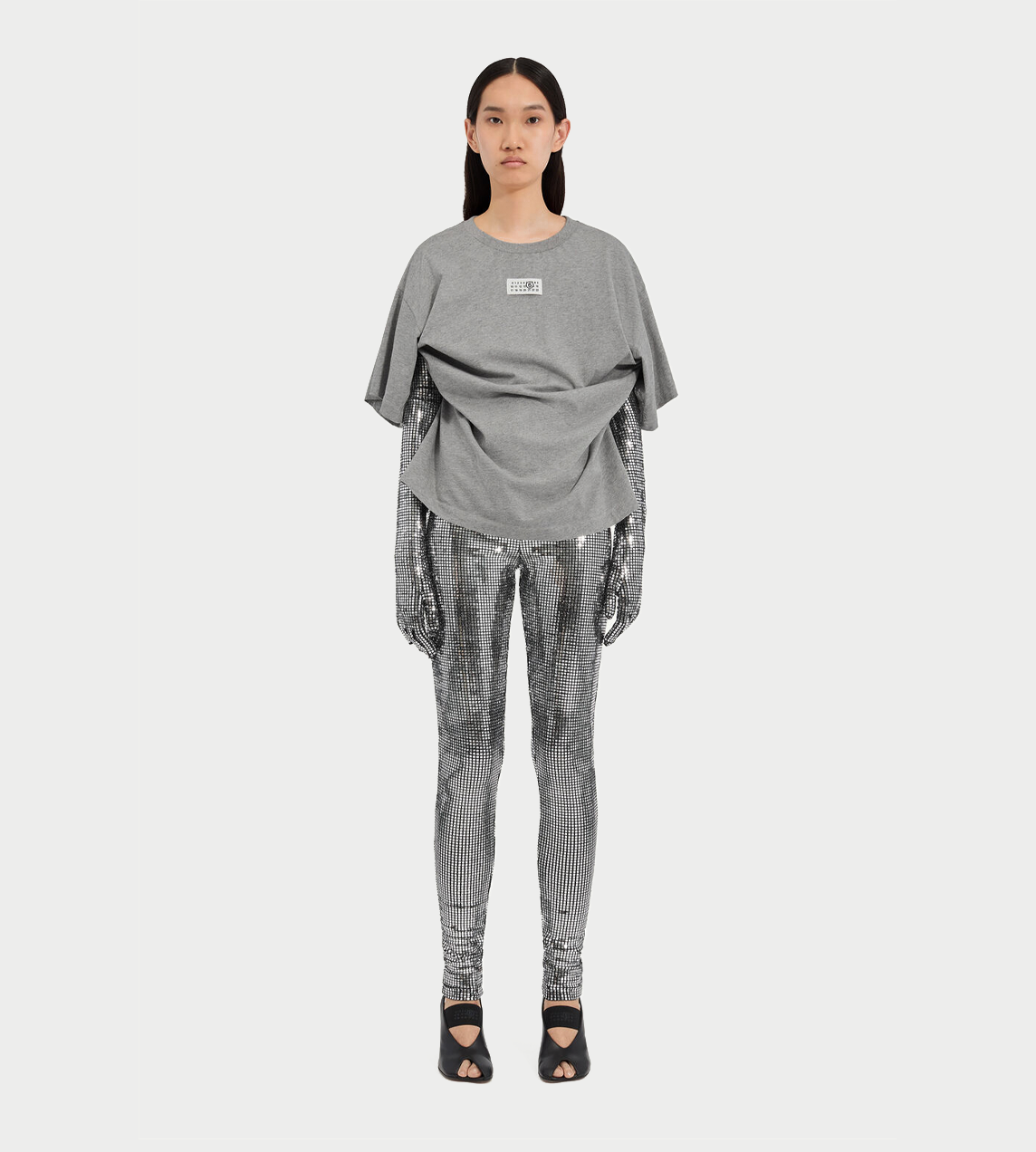 MM6 MAISON MARGIELA - Cotton T-Shirt with Gloves