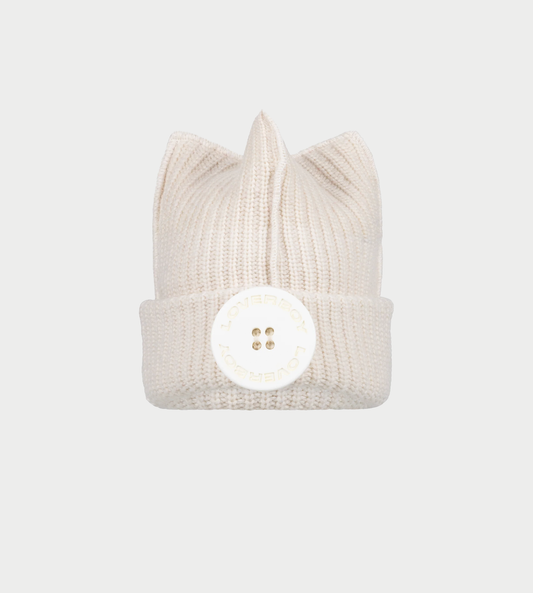 CHARLES JEFFERY LOVERBOY - Box Beanie Ecru