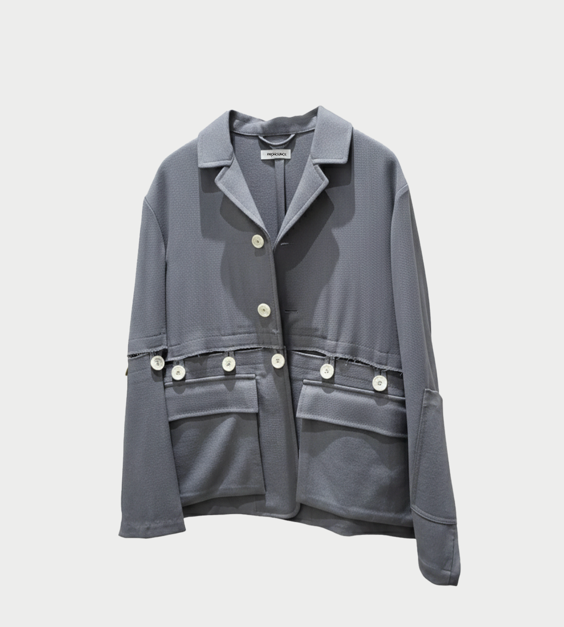 PRONOUNCE - Adjustable Length Half Button Jacket