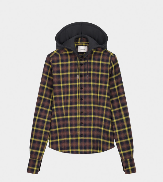 COPERNI - Hooded Shirt Brown